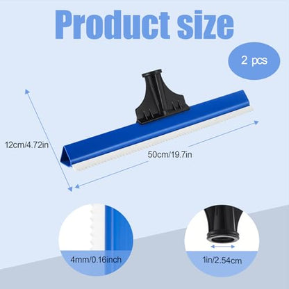 2 Pack 20 Inches Epoxy Floor Squeegees Notched Squeegee for Self Leveling Cement Urethane Epoxy Floor Tools - size: 20 Inches