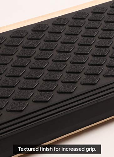 FINEHOUS Rubber Stair Treads Non-Slip Outdoor 42”x10” (5-Pack) – Anti-Slip Step Mat with Nosing - size: 42" X 10"