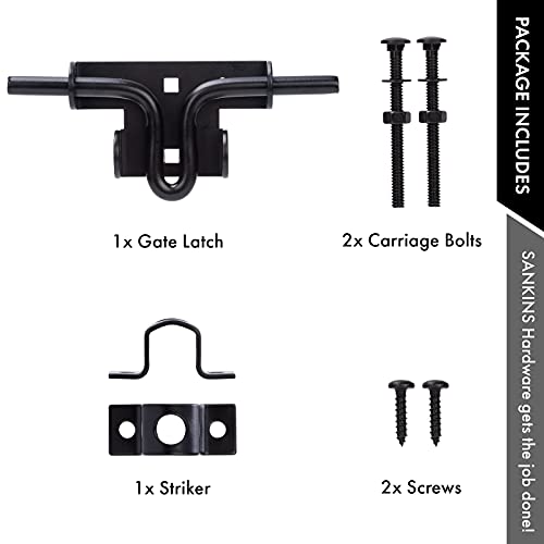 Slide Bolt Gate Latch Door Lock with Padlock Hole, Normal, 1pcs - size: normal