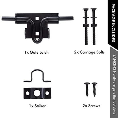 Slide Bolt Gate Latch Door Lock with Padlock Hole, Normal, 1pcs - size: normal