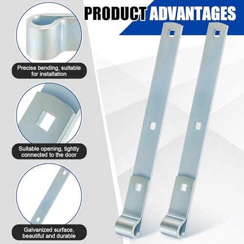 Yaocom 4 Pack 12" Zinc Strap Hinge Heavy Duty for Gate, Barn,Shed, Silver - color: Silver, size: 12 Inch