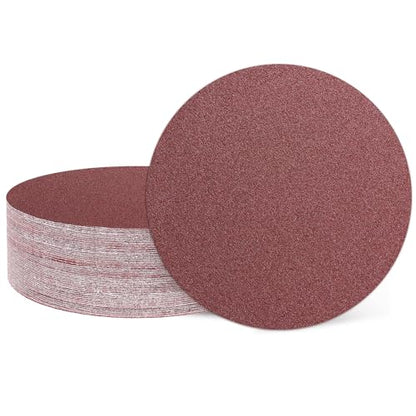 HARFINGTON 15 Pcs 5 Inch Sanding Disc 80 Grit Red Aluminum Oxide - size: 5 Inch(80 Grit)