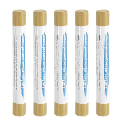 HARFINGTON 5pcs Wood Filler Sticks Wooden Wax Touch Up Furniture Repair Crayons for Scratch Hole Wood, Clay - color: Clay