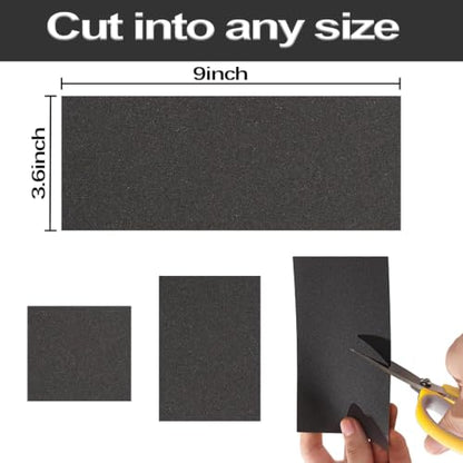 32 Pcs Coarse Sandpaper 60-800 Grit Wet Dry Sheets - size: 32PCS/60-800Grit