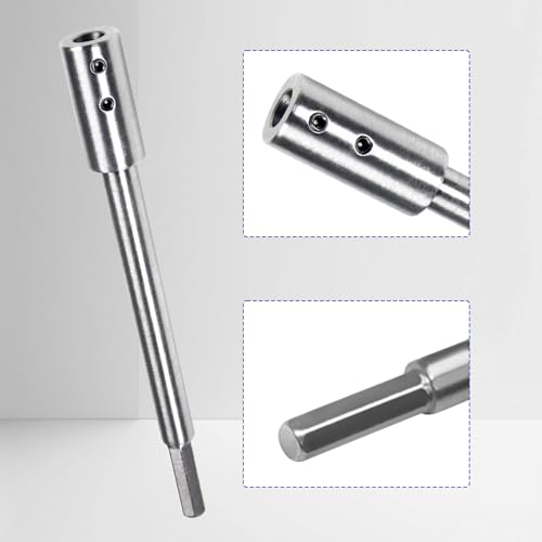 Utoolmart 7" Forstner Bit Extension (5-3/4" Drilling Depth) - 3/8" Collet - size: 7 Inch Extra Long for 3/8" Shank