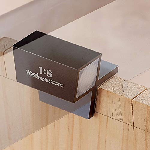 Dovetail Saw Guide Set – 1:8 & 45°/90° Magnetic Layout Tool for Joinery in Hardwood and Framing – CNC Aluminum Precision Marker for Woodworking Projects - size: Saw Guide - Set: 1:8 & 45°/90°