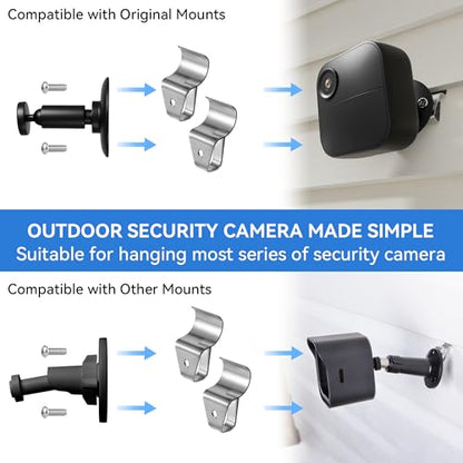 HUXOR Vinyl Siding Hooks for Mounting Cameras, No-Hole Siding Clips, 20 Pcs - size: 20 Pack