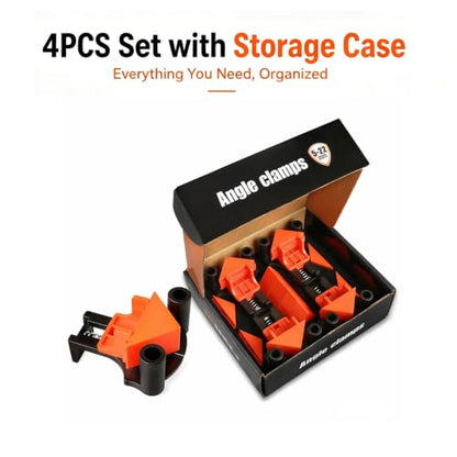 Corner Clamps for Woodworking 4PCS - 60/90/120 Degree Angle Clamps