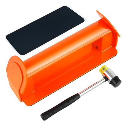 Floor Gap Fixer Tool for Hardwood, Vinyl Plank, Laminate with Rubber Mallet