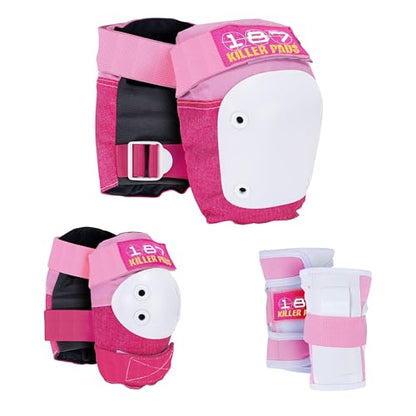 187 Killer Pads Six Pack Pad Set - color: Pink, size: Small-Medium
