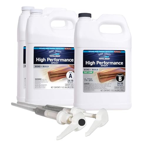 TotalBoat High Performance Clear Marine Epoxy Resin - 3 Gallon Kit, Fast - size: 3 Gallon, style: Fast
