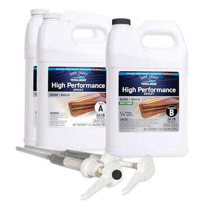 TotalBoat High Performance Clear Marine Epoxy Resin - 3 Gallon Kit, Fast - size: 3 Gallon, style: Fast