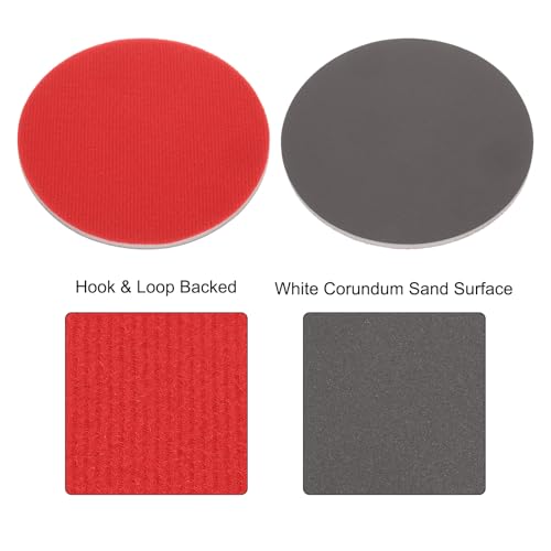 uxcell 10pcs 3000 Grit Sanding Sponge 6" Hook and Loop Sanding Disc - size: 6 Inch, style: 3000 Grit