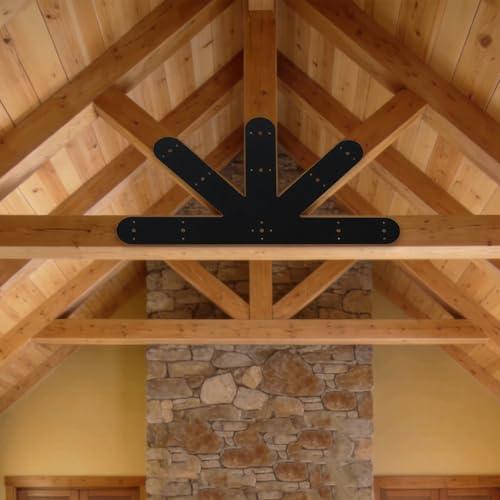 36.2x20.4 Gable Plate, Powder Coated Gable Bracket - size: W shape