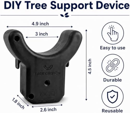 Tree Branch Support Pole & Crutch – Protect Limbs from Breaking (1-Pack) - color: Crutch & Post Set, size: 1-Pack