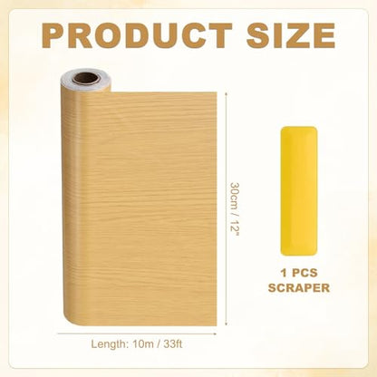 HARFINGTON Wood Grain Repair Tape 12" x33ft Self-Adhesive Repair Patch - color: Oak, size: 12" x 33ft