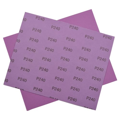 Sandpaper 240 Grit, Wet Dry Sanding Sheets 9 x 11 Inch, Advanced White Fused Alumina Abrasive Sander Paper for Wood Furniture Finishing, Metal Sanding, Automotive Polishing,12-Sheets - style: 240 Grit