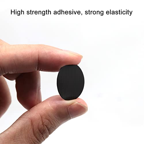 Self-Adhesive Screw Hole Stickers PVC Cover Caps Dustproof for Wooden Furniture Cabinet 21mm 2 Sheets/108 Pcs Black - color: Black