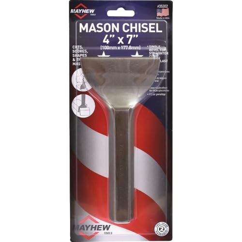 Mayhew - MA35202 Select 35202 4-by-7-Inch Brick Set Chisel - size: 4 inch