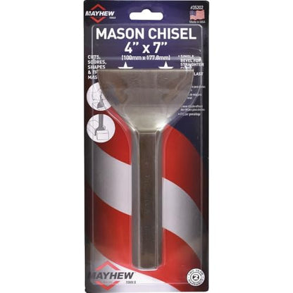Mayhew - MA35202 Select 35202 4-by-7-Inch Brick Set Chisel - size: 4 inch