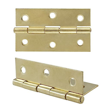 Murtenze 12 Pack 2.5 Inch Door Hinge, Gold - color: Gold, size: 2.5 Inch