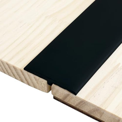 T Molding Flexible Self Adhesive Floor Transition Strip - color: Black, size: T Molding 9.84ft