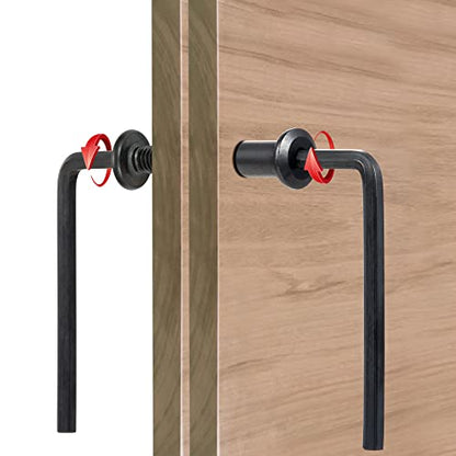 40 Sets Black Furniture Connector Bolts M6x20mm Binding Screws for Wood - color: M6x20mm-Black-D