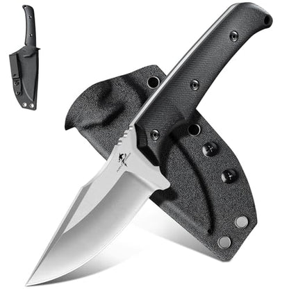 Purple Dragon Fixed Blade Knife - Full Tang Hunting Knife Black - size: 3.3 inch