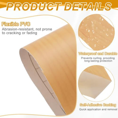 uxcell Wood Grain Repair Tape,4.7" x33ft Grain Repair Patch,Cherry - color: Cherry, size: 4.7 Inch x 33 ft