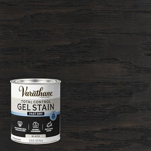 Varathane Total Control Gel Stain - color: Black, size: Quart (Pack of 2)