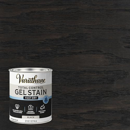 Varathane Total Control Gel Stain - color: Black, size: Quart (Pack of 2)