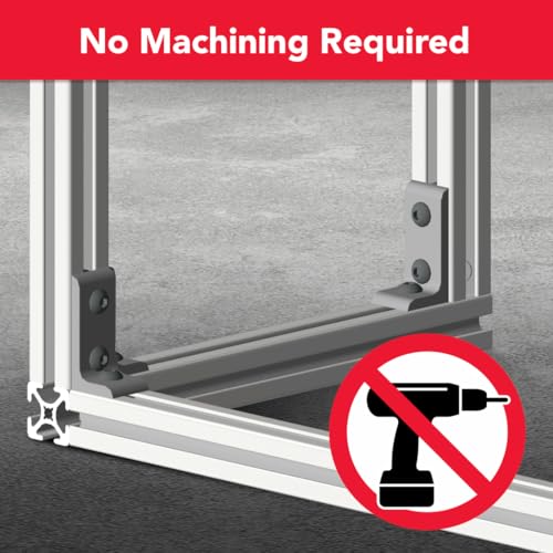 8020, 4176, 10 Series, Aluminum 3 Hole Inside Corner Bracket 90 Degree Angle Bracket for 80/20 T Slot Extruded Aluminum Extrusion (Clear Anodize, 10) - style: Clear Anodize