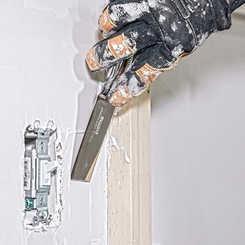 DEWALT 1.5" All Stainless Steel Joint Knife | One-Piece Premium Polished Metal Putty Blade | 2-401 - size: 1.5-Inch