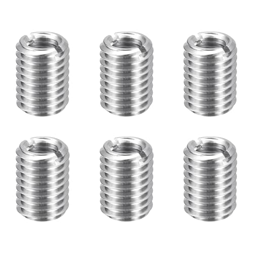 HARFINGTON 6pcs Thread Repair Inserts M12 x 1.75 Male to M8 x 1.25 Female Thread 15mm Long Stainless Steel Reducing Nuts Metric Self Tapping Sleeves Threaded Reducer Industrial Fasteners - size: M12 x 1.75 Male to M8 x 1.25 Female x 15mm