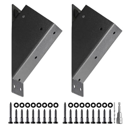 2Pcs 45 Degree Pergola Angle Support Brackets, 2x4 Wood Connector - size: 2"×4"-B