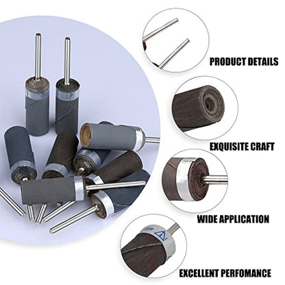 Utoolmart Sandpaper Sticks Cylinder Abrasive Polishing Grinding Mounted Point 800 Grits 2 Pcs - size: 800
