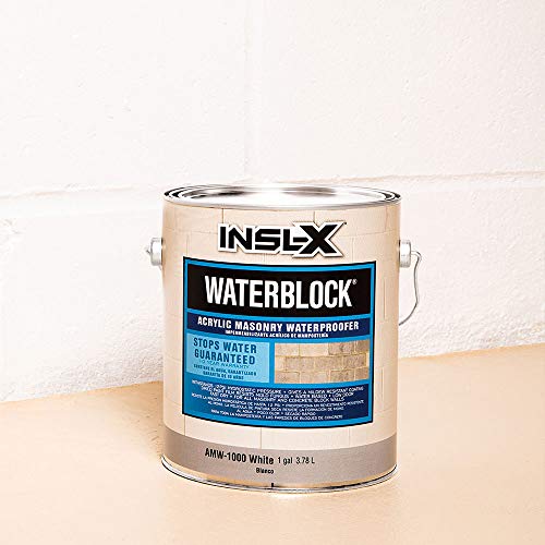 INSL-X WaterBlock Acrylic Masonry Waterproofer Paint, White, 1 Gallon