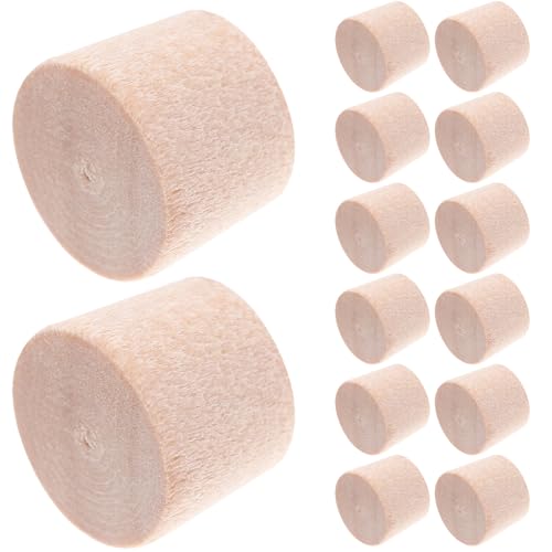 Yardwe 3/8 inch Wood Plugs for Screw Holes Wooden Hole Plugs for Pocket Holes Slightly Tapered Furniture Plug Caps for DIY Woodworking Repair Hole Filler