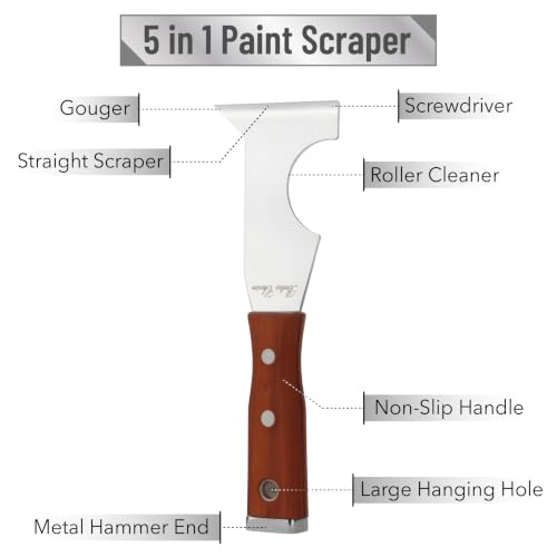 Bates- Paint Scraper Tool, Pack of 2, 5 in 1 Painters Tool - size: 2 Pack