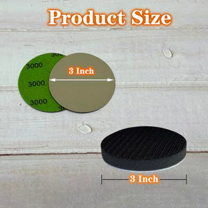 3 Inch Sanding Discs, 50pcs 1500 Grit Silicon Carbide Sandpaper - style: Grit 1500
