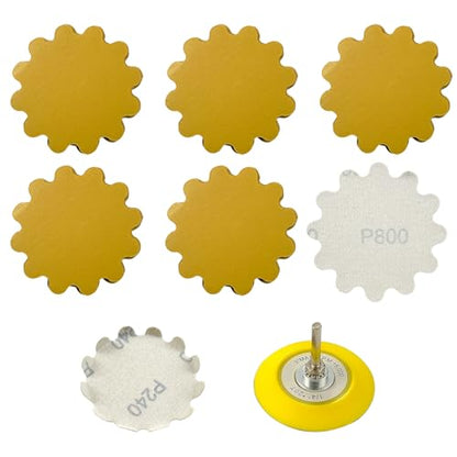 50 PCS 3 Inch Hook and Loop Sanding Discs - Wet/Dry Flex Edge Pads with Grits 800 - Compatible with Sanders & Hand Drills for Metal, Wood, Auto Projects - style: P800