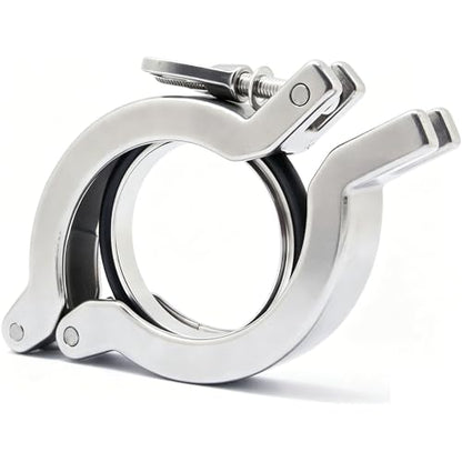 QiiMii KF50 SS304 Wing Nut Hinge Clamp with FKM O-Ring and SS304 Center Ring, 2 Pack - size: KF-50, style: 2 Pack