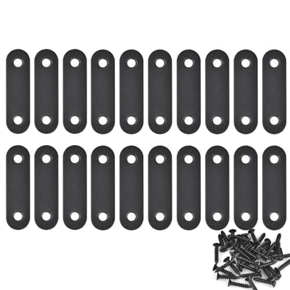 20-Pack Mending Plates for Wood Kit with 40 Self-Tapping Screws - 304 Rustproof Reinforced Flat Brackets for Wood Furniture Repair, Door Frame & Cabinet Reinforcement,Stainless Steel - size: 1 Size Set (1.42 x 0.63 inches)