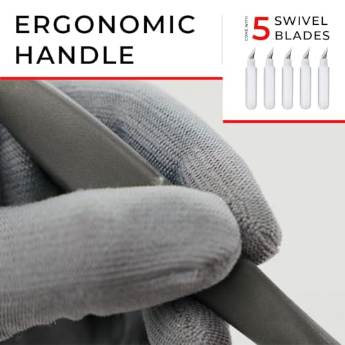 VViViD 360 Degree Comfort Grip Swivel Blade Craft Cutting Knife - size: 1 pack