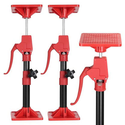 Cabinet Jacks for Installing Cabinets, 11.8" to 23.5" Third Hand Tools Adjustable Support Pole, 3rd Hand Support System for Upper Cabinet Installation, Each 78 LB Capacity, 2 Pack - size: 11.8"-23.5" | 2PC