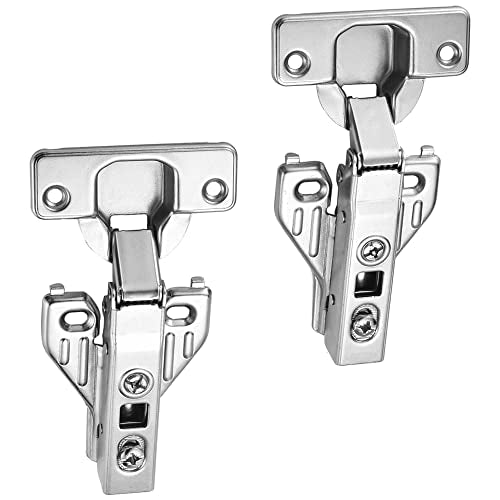 2Pcs Soft Close Face Frame Cabinet Hinges 50% Faster Install - size: 1 Pair