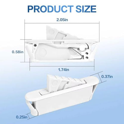 White Window Sash Vent Stops 6-Pack 1714WHITE, Nylon Snap-in