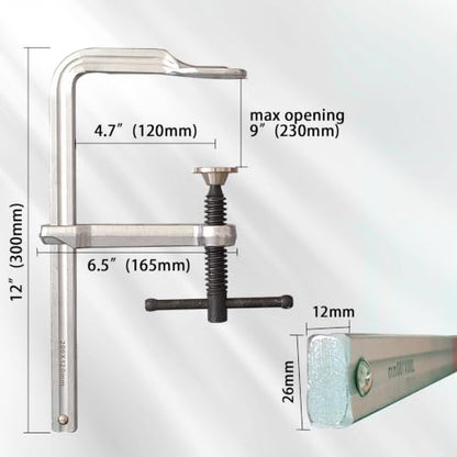 9" Heavy Duty Hand Clamps for Woodworking