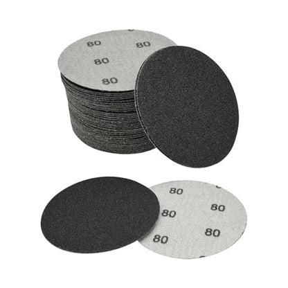 3 Inch Sanding Discs, 50pcs 80 Grit Premium Silicon Carbide Sandpaper - style: Grit 80