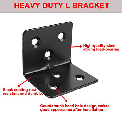 20PCS Corner Braces Heavy Duty Stainless Steel L Shape Brackets 1.2"x 1.2" x 1.5" (30x30x38mm),90 Degree Joint Right Angle L Bracket for Wood Shelves Cabinet Furniture - size: 1.5x1.2x1.2in